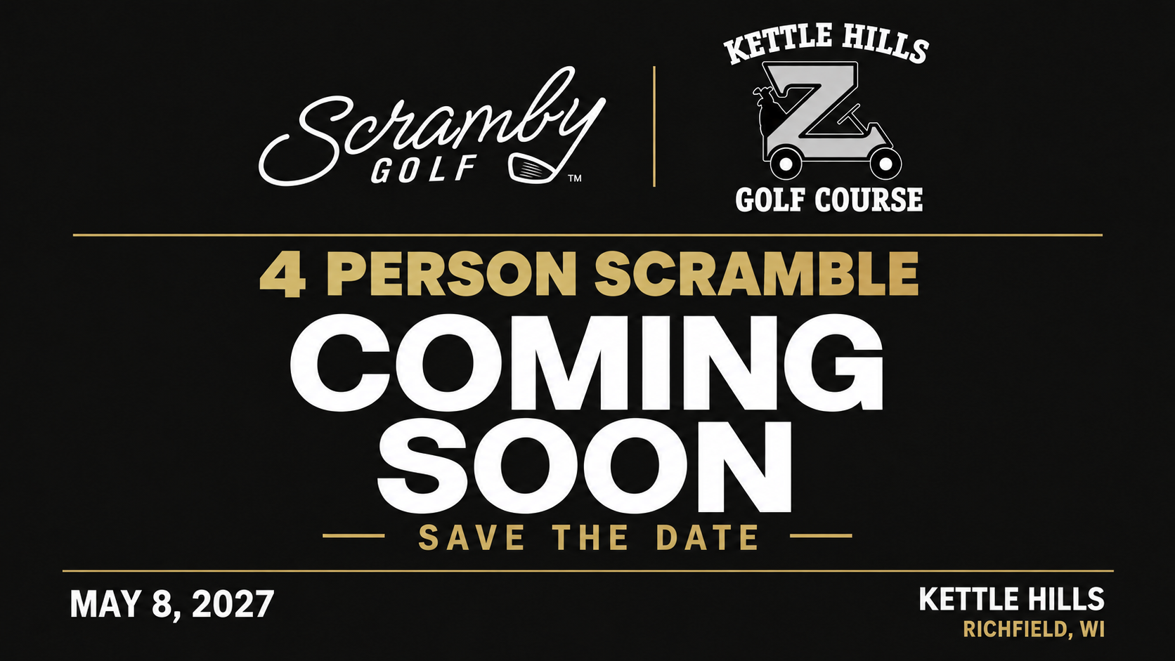 4 Person Scramble | Kettle Hills Golf Course | Richfield, WI